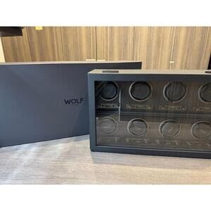 WOLF Axis 8 Piece Watch Winder in Powder Coat, 469703